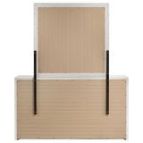 Viana White High Gloss Dresser With Mirror - Ornate Home