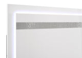 Viana White High Gloss E King 4 Pc Bedroom Set - Ornate Home