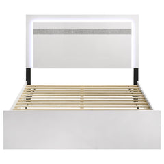 Viana White High Gloss E King Bed - Ornate Home