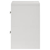 Viana White High Gloss Nightstand - Ornate Home