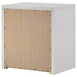Viana White High Gloss Nightstand - Ornate Home