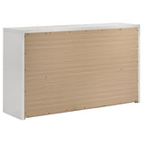 Viana White High Gloss Queen 5 Pc Bedroom Set - Ornate Home