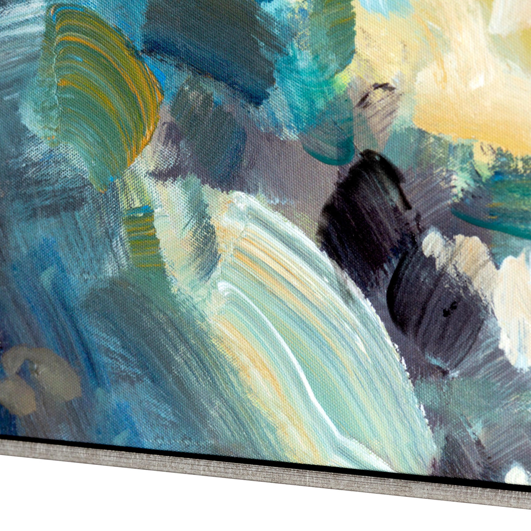 Vibrant Hills Blue/Green Canvas