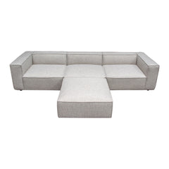 Vice Fabric 4pc Modular Sectional with Ottoman - Ornate Home