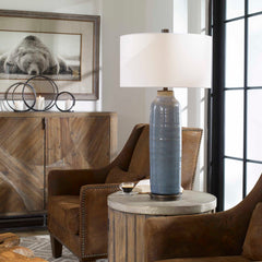 Vicente Slate Blue Table Lamp - Ornate Home