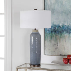 Vicente Slate Blue Table Lamp - Ornate Home
