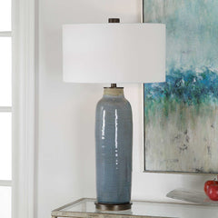 Vicente Slate Blue Table Lamp - Ornate Home