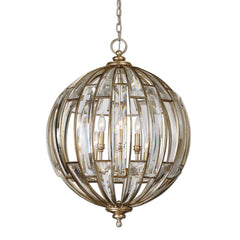 Vicentina Gold/Silver 6 Light Sphere Pendant - Ornate Home