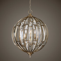 Vicentina Gold/Silver 6 Light Sphere Pendant - Ornate Home
