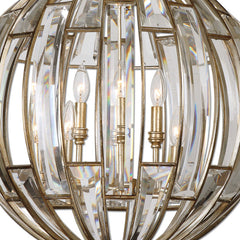 Vicentina Gold/Silver 6 Light Sphere Pendant - Ornate Home