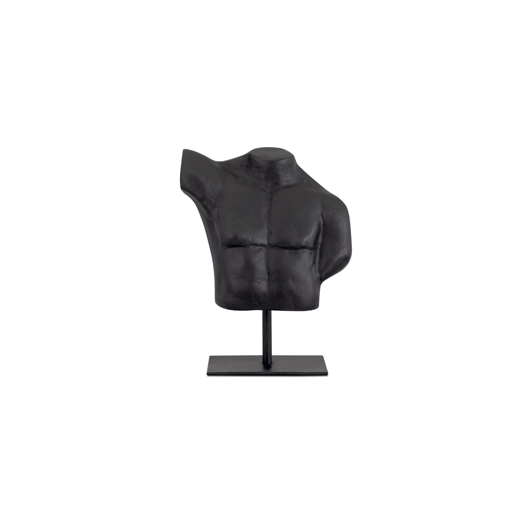 Victor Aged Black Cast Alumiinum Sculpture - Ornate Home