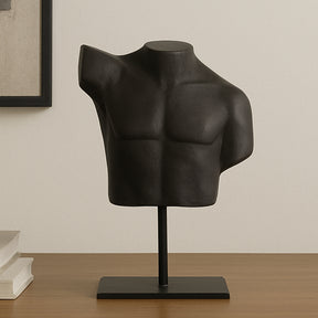 Victor Aged Black Cast Alumiinum Sculpture - Ornate Home