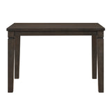 Victoria Dark Espresso/Beige 5-Piece Counter Height Dining Table Set - Ornate Home