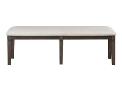 Victoria Dark Espresso/Beige Bench - Ornate Home