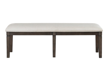 Victoria Dark Espresso/Beige Bench - Ornate Home