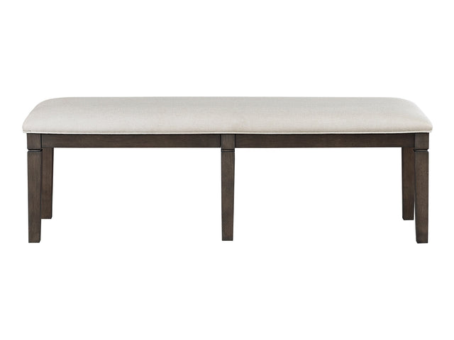 Victoria Dark Espresso/Beige Bench - Ornate Home