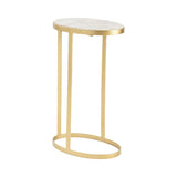 Victoria Gold/White Drink Table - Ornate Home