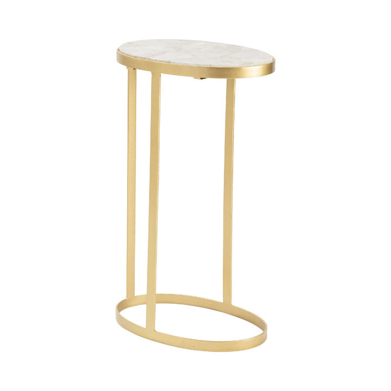 Victoria Gold/White Drink Table - Ornate Home