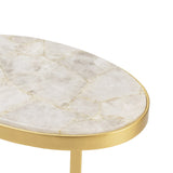 Victoria Gold/White Drink Table - Ornate Home