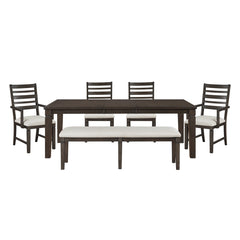Victoria Gray 6pc Dining Set - Ornate Home