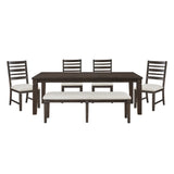 Victoria Gray 6pc Dining Set - Ornate Home