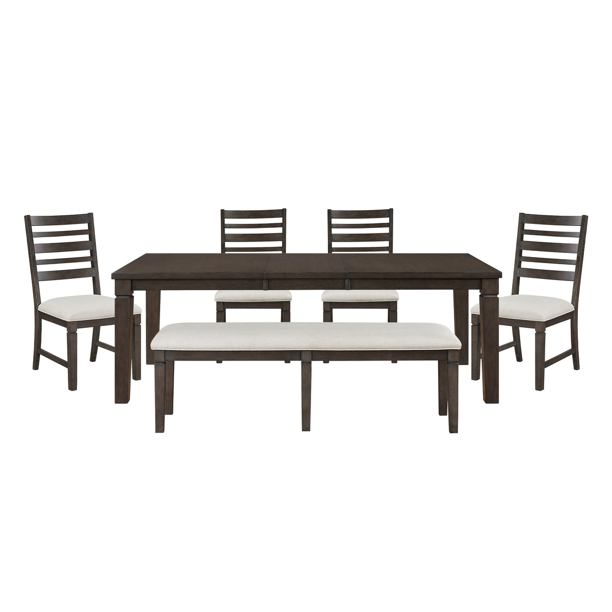 Victoria Gray 6pc Dining Set - Ornate Home