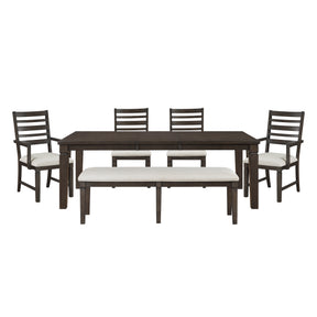 Victoria Gray 6pc Dining Set - Ornate Home