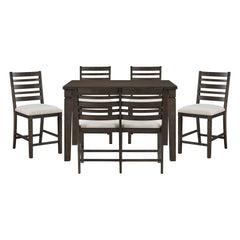 Victoria Gray 6pc Dining Set - Ornate Home