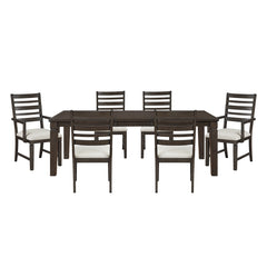 Victoria Gray 7pc Dining Set - Ornate Home