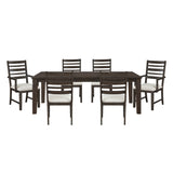 Victoria Gray 7pc Dining Set - Ornate Home