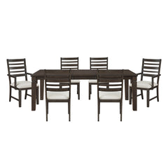 Victoria Gray 7pc Dining Set - Ornate Home
