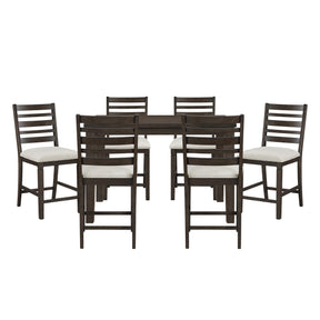 Victoria Gray 7pc Dining Set - Ornate Home