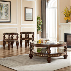 Victoria Mohagany End Table  / HD-1521 - Ornate Home