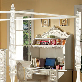 Victoria Pearl Off-White Twin Canopy - Ornate Home