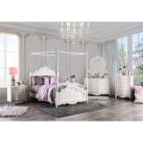 Victoria Pearl Off-White Twin Canopy - Ornate Home