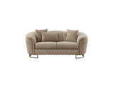 Victoria Cream Stationary Loveseat