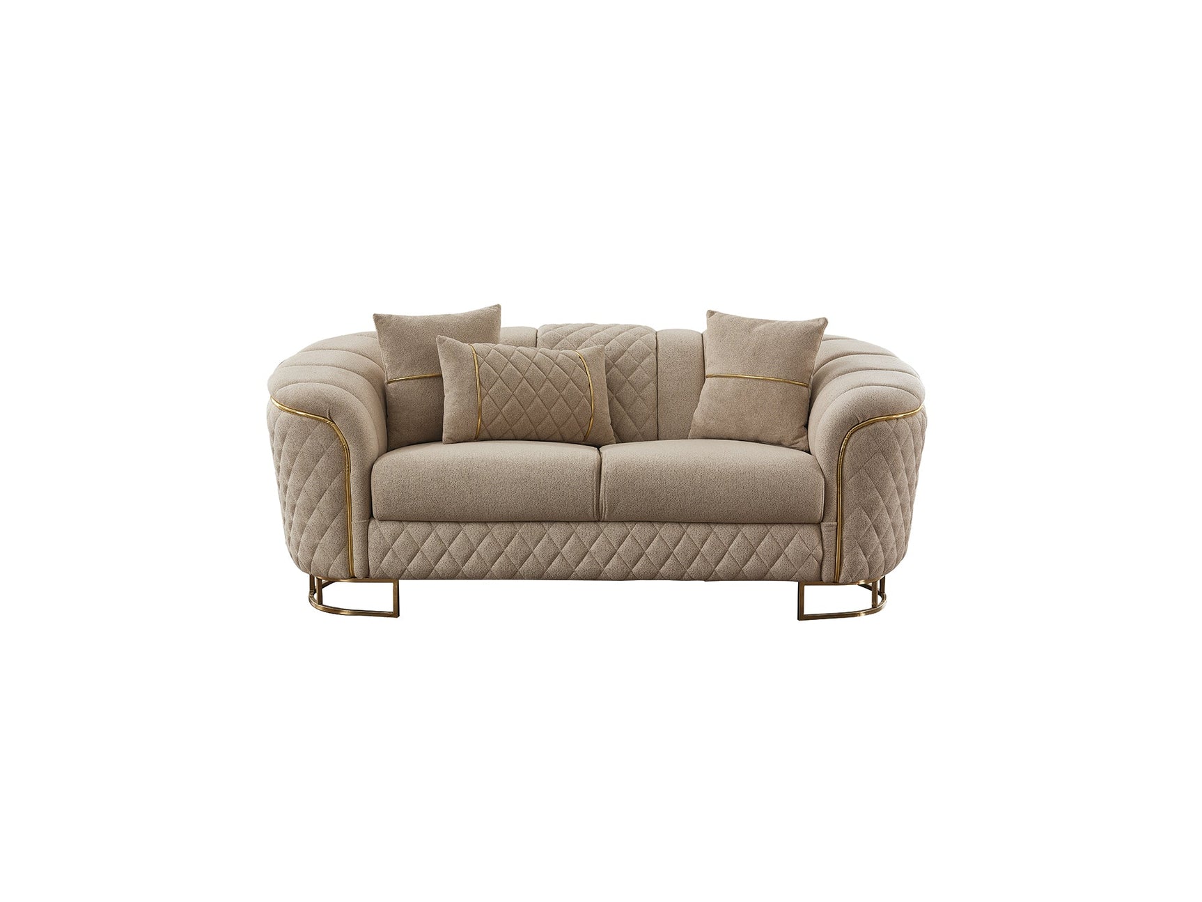 Victoria Cream Stationary Loveseat