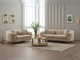 Victoria Cream Stationary Loveseat