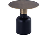 Vida Antique Brass/Black Side Table - Ornate Home