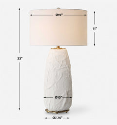 Vida White Table Lamp - Ornate Home