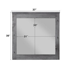 Vidalia Rustic Gray Oak Mirror - Ornate Home