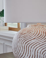 Vien Distressed White Table Lamp - Ornate Home