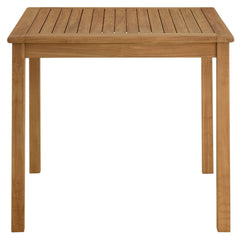 Vienna Natural 34" Square Outdoor Patio Teak Wood Dining Table - Ornate Home