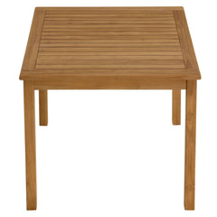 Vienna Natural 34" Square Outdoor Patio Teak Wood Dining Table - Ornate Home