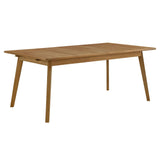 Vienna Natural Outdoor Patio Teak Wood Extendable Dining Table - Ornate Home