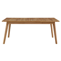 Vienna Natural Outdoor Patio Teak Wood Extendable Dining Table - Ornate Home