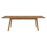 Vienna Natural Outdoor Patio Teak Wood Extendable Dining Table - Ornate Home