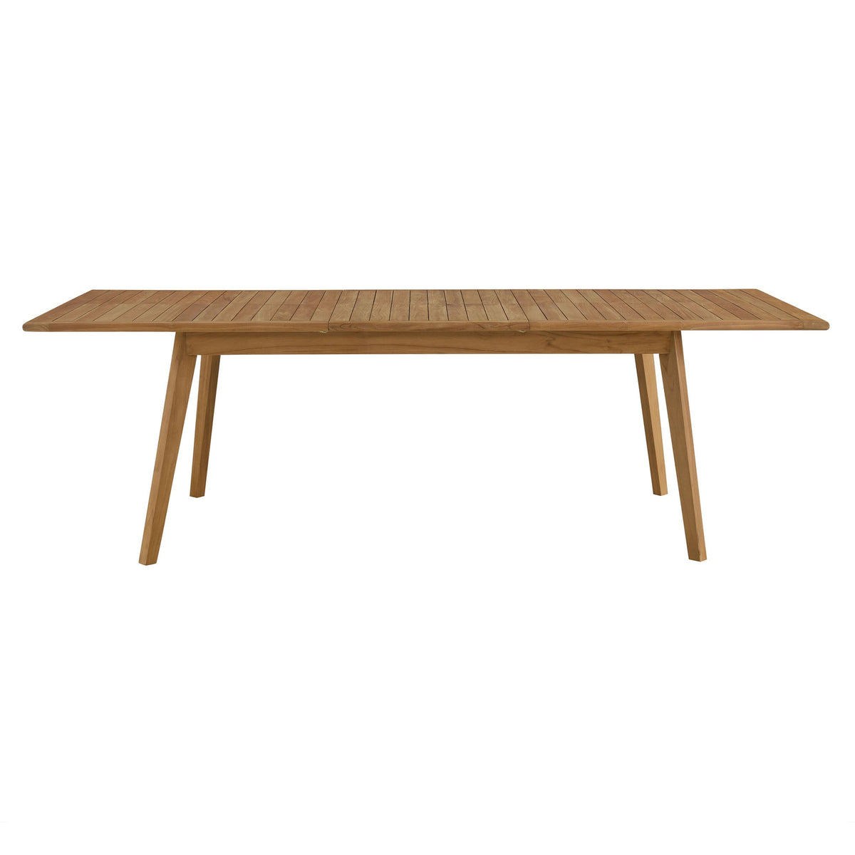 Vienna Natural Outdoor Patio Teak Wood Extendable Dining Table - Ornate Home