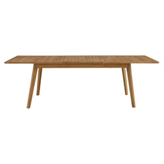 Vienna Natural Outdoor Patio Teak Wood Extendable Dining Table - Ornate Home