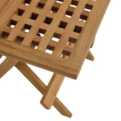 Vienna Natural Outdoor Patio Teak Wood Side Table - Ornate Home